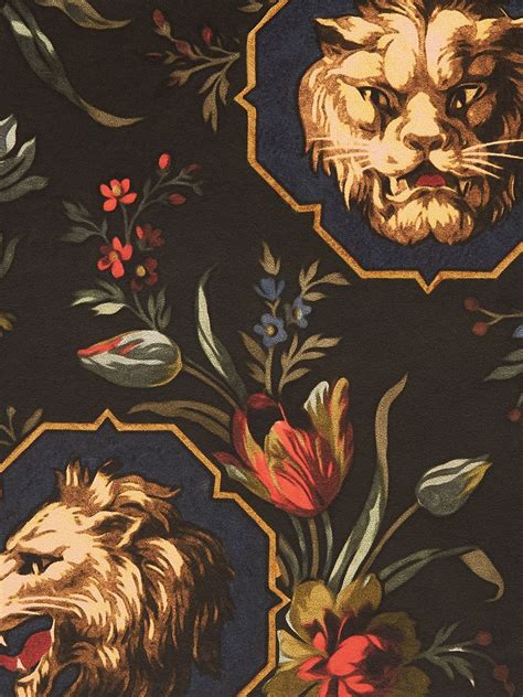 gucci lion wallpaper|gucci grotesque lion print.